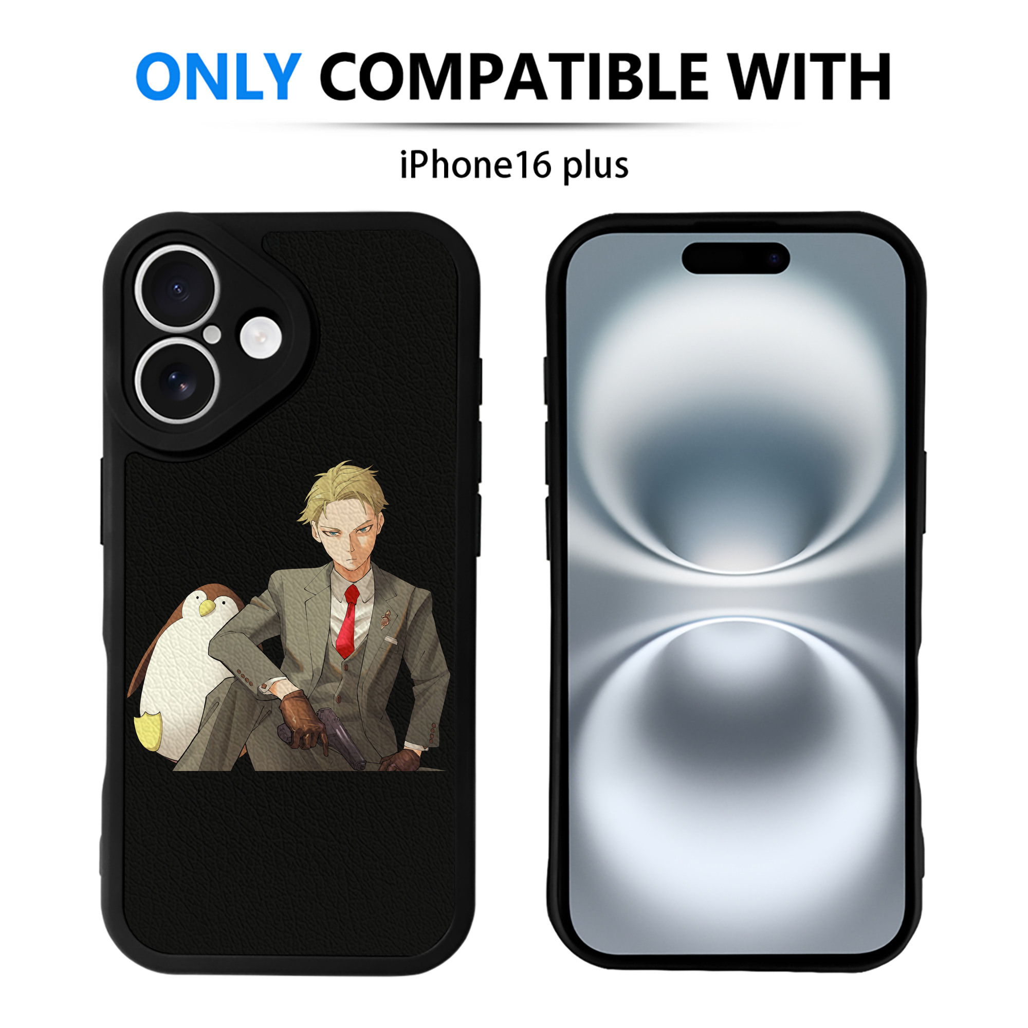 （画像用） SPY×FAMILY间谍家家酒 【iPhone 16シリーズ対応】シリコンスマホケース（レザー調） 材質：シリコン